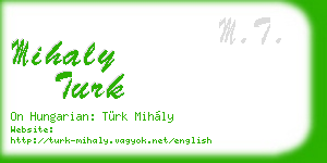 mihaly turk business card
